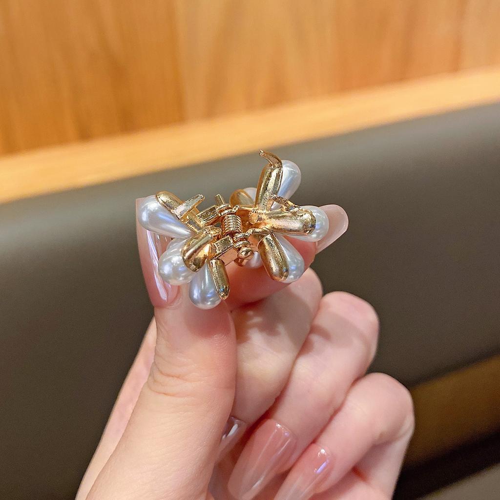 10 imitation pearl small hair clips, fashionable and sweet style hair accessories suitable for daily use