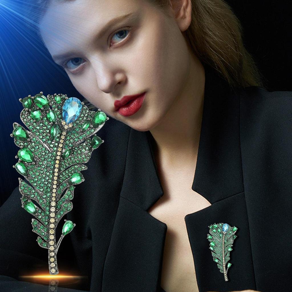 Senior Brooches Flower Leaf Brooch Pins for Women Suit Pendant Fashion Brooches Jewelry