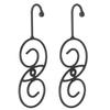2Pcs Innovative WallHanging Clothes Coat Storage Hook Towel Hanger For Bathroom Office(Black )