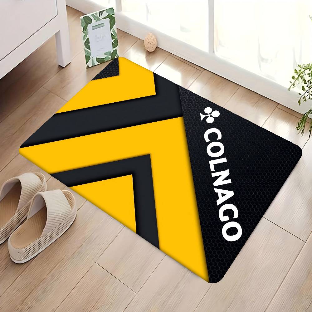 B-Bicycle C-Colnagos LOGO Door Mat Washable Non-Slip Living Room Sofa Chairs Area Mat Kitchen Doormat Area Rug