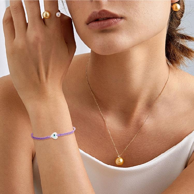 Элегантный плетеный браслет из шнурка с символом духовного глаза, универсальное многослойное украшение для повседневных нарядов