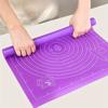 1pc Thick Silicone Baking Mat with Ruler Non-Stick, Dough Mat for Baking, Cookies, Bread Kitchen Tool