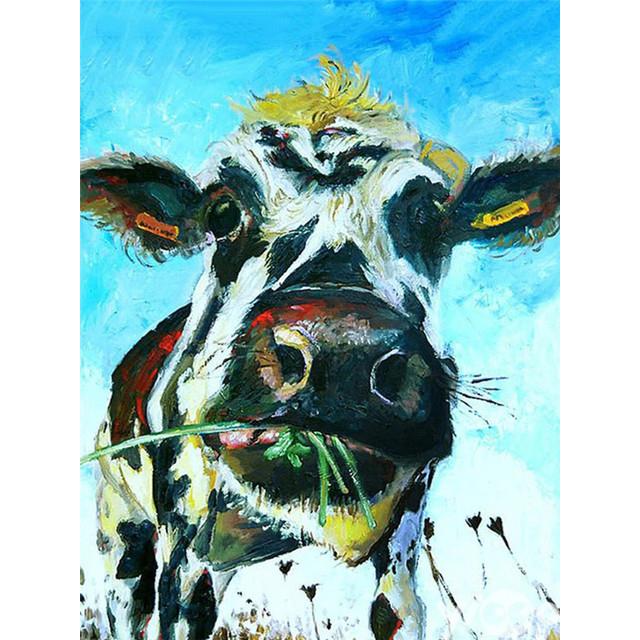 5D Алмазная вышивка Распродажа Корова Вышивка крестиком Алмазная картина Животные Квадратная полная дрель Рукоделие Украшение дома