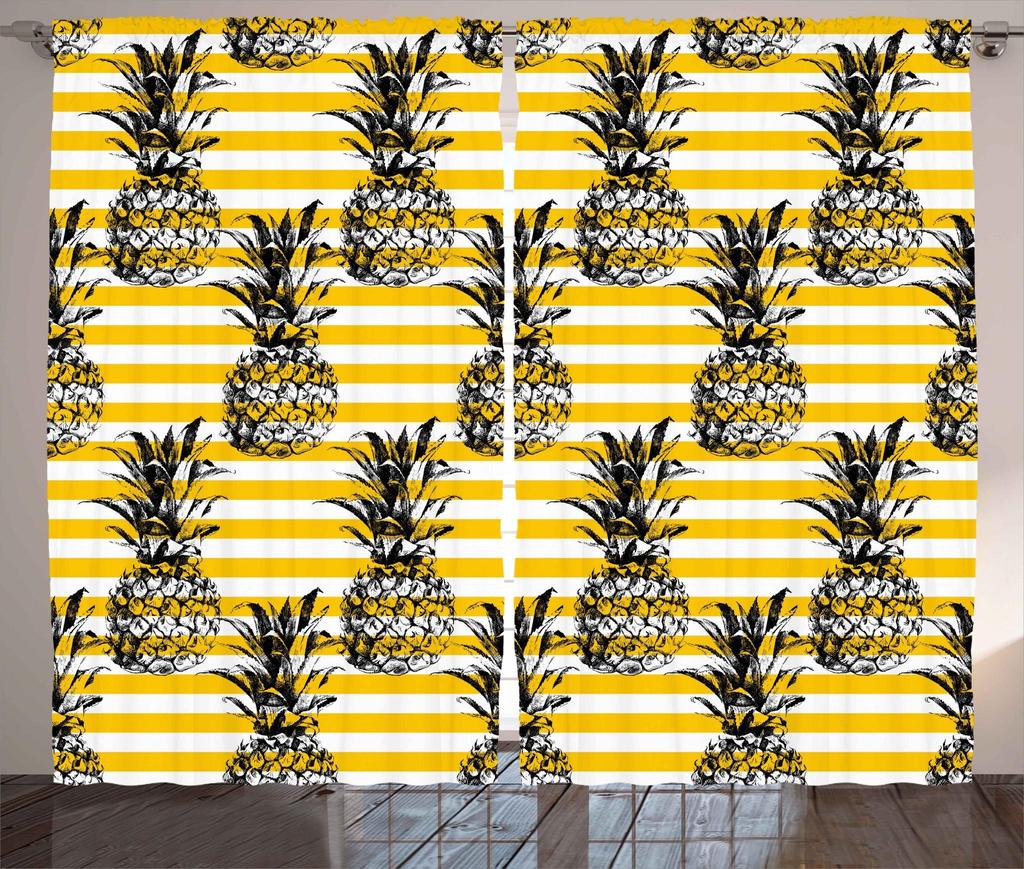 Милые ананасы затемняющие шторы для спальни, затемняющие шторы для комнаты, затемняющие шторы для патио, гостиной
