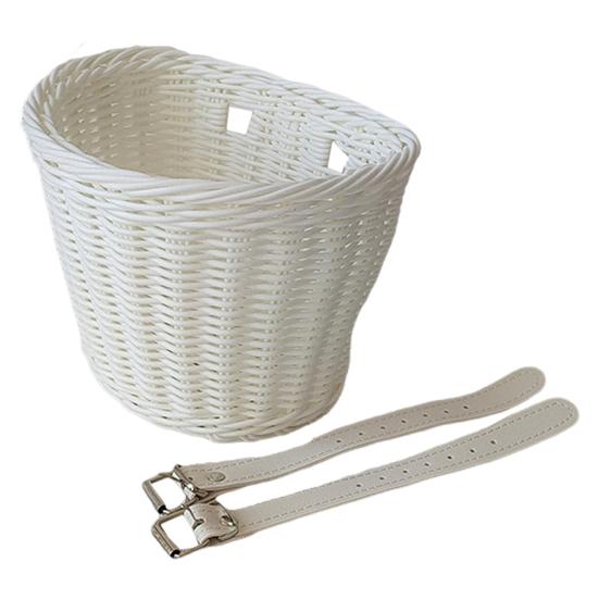 Велосипедная корзина большой вместимости, прочная, грузоподъемная, универсальная, простая в установке, плетеная вручную, имитация ротанга, велосипедная