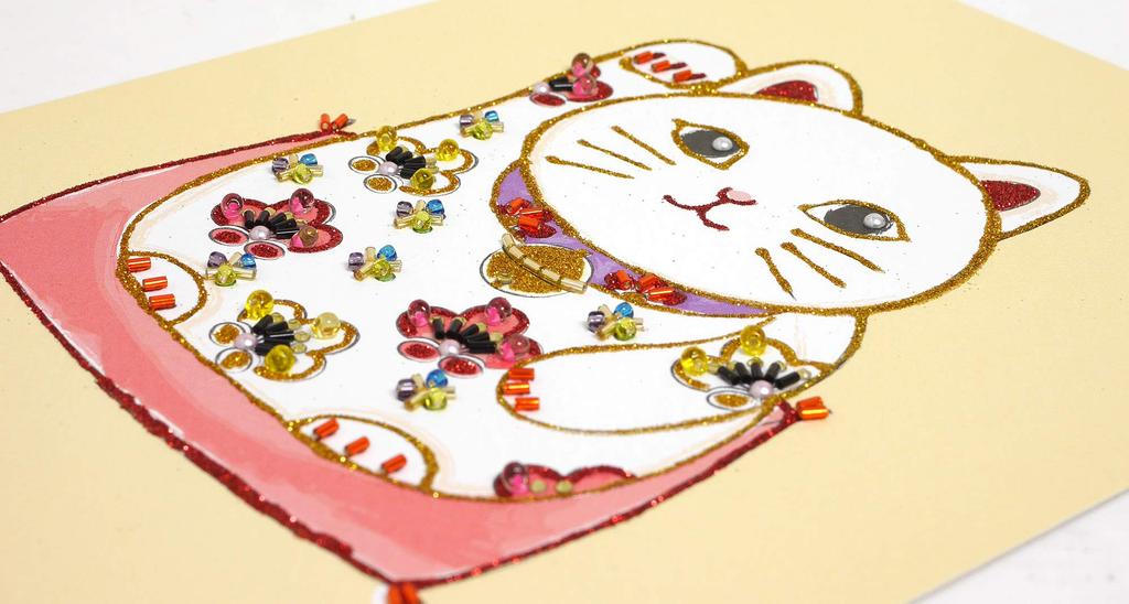 MIYUKI Beads Kit Bead Decor Kit Part 19 Lucky Charm Maneki Neko BHD-129