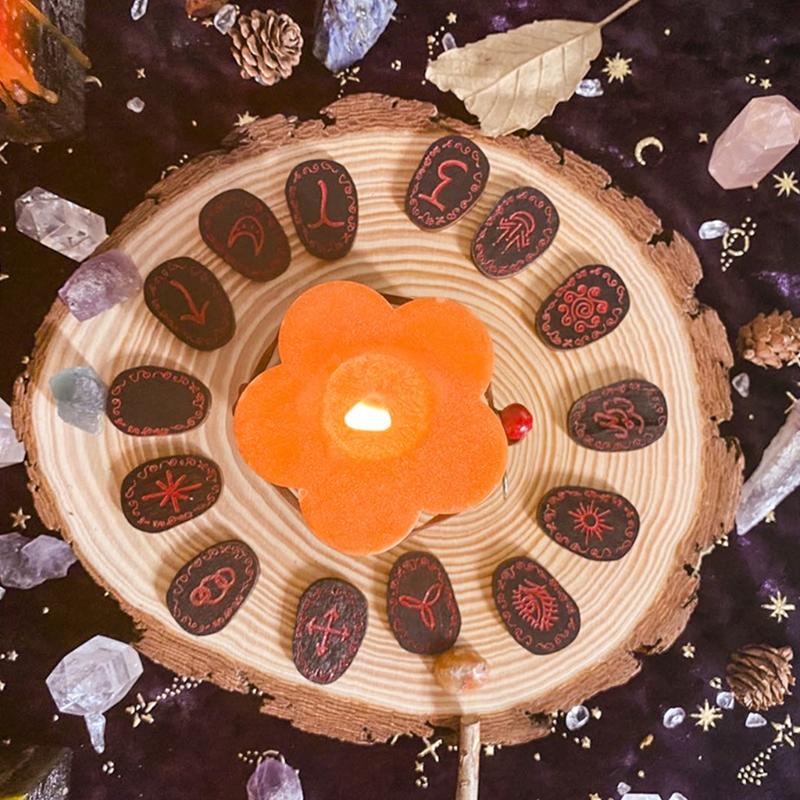 Crystal Rune Stones Silicone Molds Resin Molds Runes Symbol Crystal Molds for Resin Divination Letter Epoxy Mold