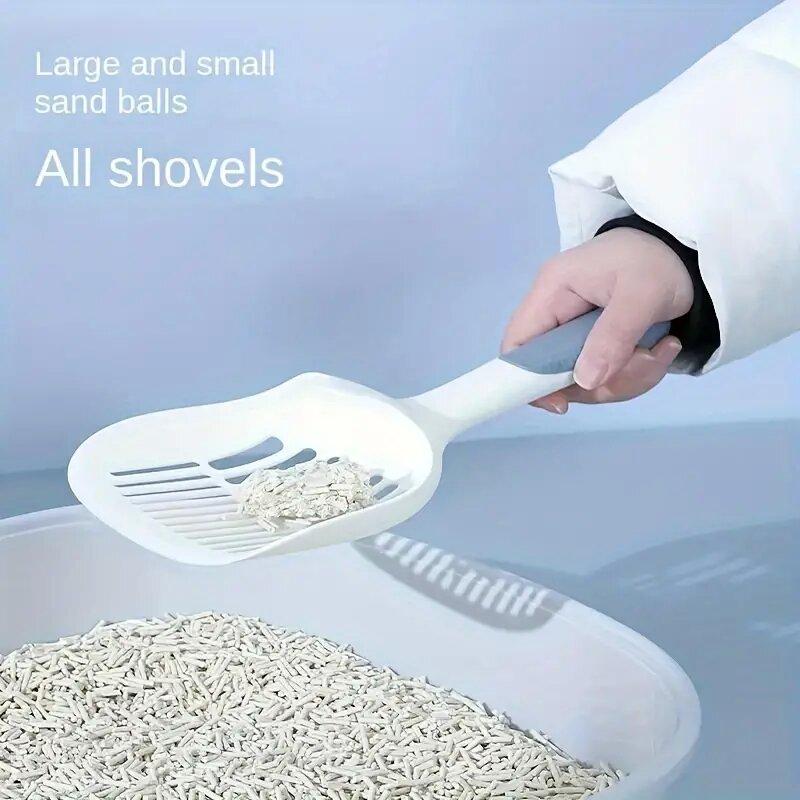 Новый совок для кошачьего туалета Easy Clean, прочный, для удаления отходов, нескользящая ручка, отверстие для подвешивания, для хранения, простой в использовании инструмент для уборки зоотоваров, лопата для мусора