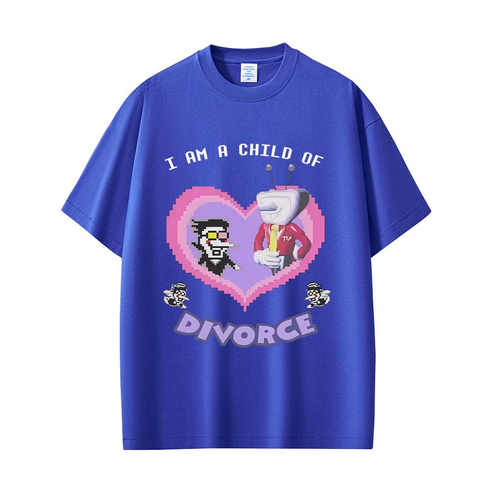 Game Deltarune Spamton and Tenna I Am Child of Divorce Funny Meme Tshirts Men Women Casual Cotton Vintage Oversized T Shirts