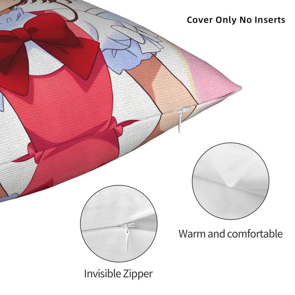 Sakura Magical Cartoon Anime Pillow Case Cute Funny Pillow Cover Soft Pillowcases For Living Room Bed Chair