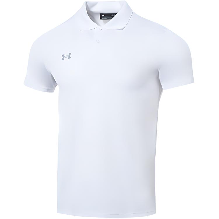Under Armour Однотонная удобная рубашка поло с коротким рукавом и эластичным поясом, повседневные спортивные комплекты для мужчин 23500507-100+22500214-001