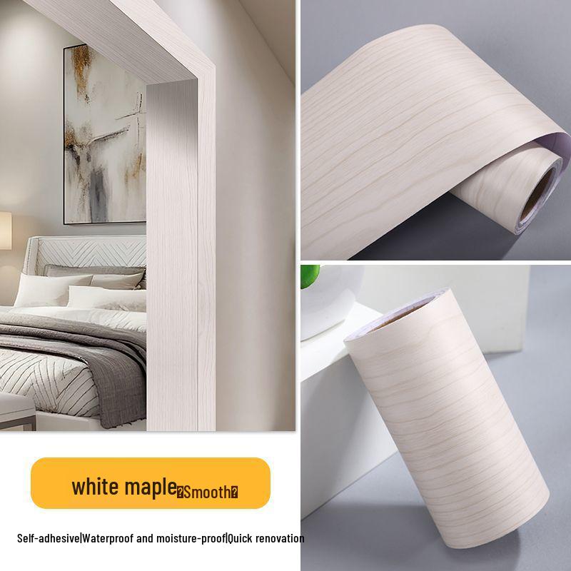 Самоклеящаяся отделочная полоса для ремонта дверной коробки с текстурой дерева