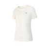 Fitness Comfortable Versatile Short Sleeve College Style Round Neck T-Shirt Women Tops White A11W441103F-WT