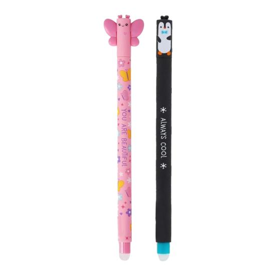 Милые стираемые ручки, веселые цветные гелевые ручки для письма, рисования и списков, гладко пишущая ручка для школы, офиса, праздничных открыток