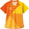 Victus Table Tennis Shirt, Switching Line Ladies Game Shirt, J.T.T.A (Japan Table Tennis Association) Approved, Orange (2000), S 612112