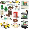 City Friend Мебель MOC Детали Дерево Стол Бильярдный Шар Диван Шкаф Ванная Комната Детали Строительный Блок DIY Дом Сцены Аксессуары