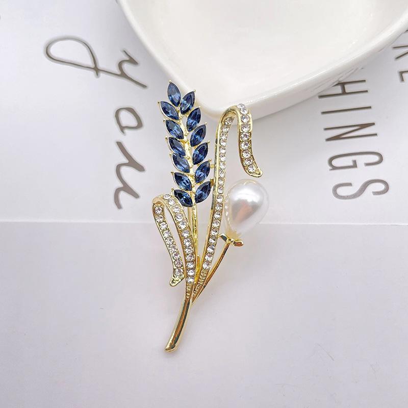 Брошь в виде колоса пшеницы, роскошная женская мода высокого класса, элегантные украшения из броши, сотни аксессуаров