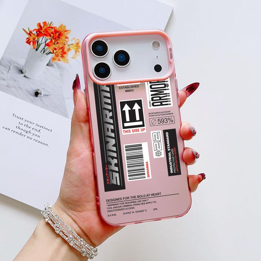 Модный уличный чехол для телефона S-Skinarma для iPhone 17 16 15 14 13 12 11 Pro Max Air Матовый Лазерный Аврора Ударопрочный Funda