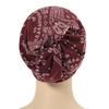 4pcs New Printed Hijab Cap Muslim Underscarf Wraps Women Turban Hat Bohemian Style Headwraps Ladies Scarf India Hat Chemo Caps