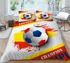 Комплект постельного белья с 3D футбольным принтом, пододеяльник со спортивным узором, наволочка, очень большой размер, украшение для дома