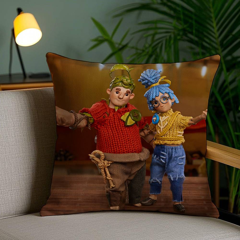 Pillow Case Game It T-Takes Two Sofa Short Plush Double-sided HD Printing Room Home Office Gift Cushion Cover