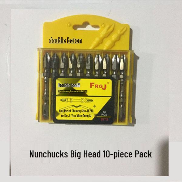 Universal Flexible Shaft Electric Screwdriver with Magnetic Double-Headed Cross Bits