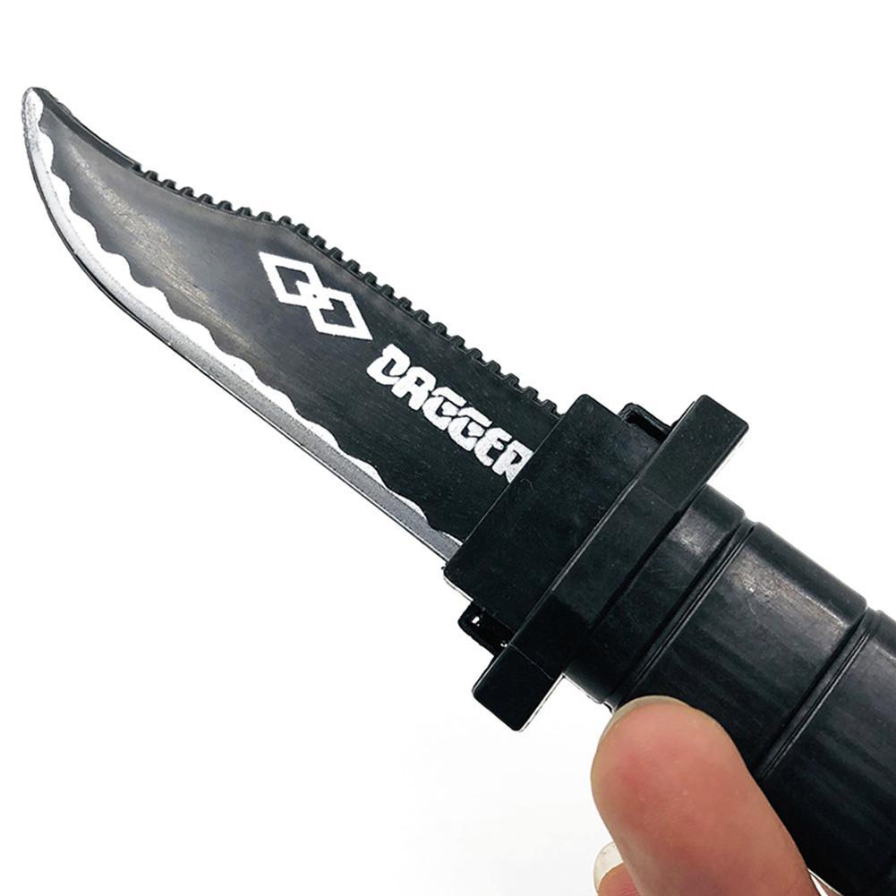 Классическая волшебная игрушка Креативность Моделирование Кинжал Веселый Пружинный Пластиковый Нож Выдвижной Шрам M9P1