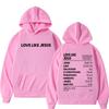 Christian Love Like Jesus Bible Verse Hoodies Men Women Clothing Fashion Harajuku Sweatshirts Fleece Casual Long Sleeve Pullover