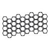 10pcs For 21700 Cell Holder Brackets Plastic Frame ABS+PC Black Design