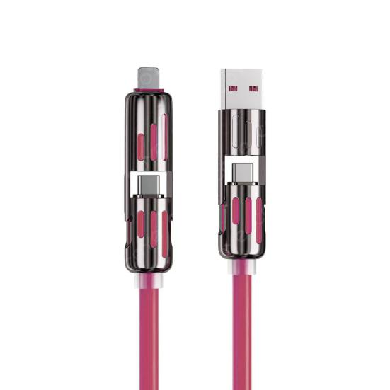 240 Вт кабель для быстрой зарядки 4-в-1 PD Type C кабель 1,5 м USB C Data Line универсальное зарядное устройство для iPhone