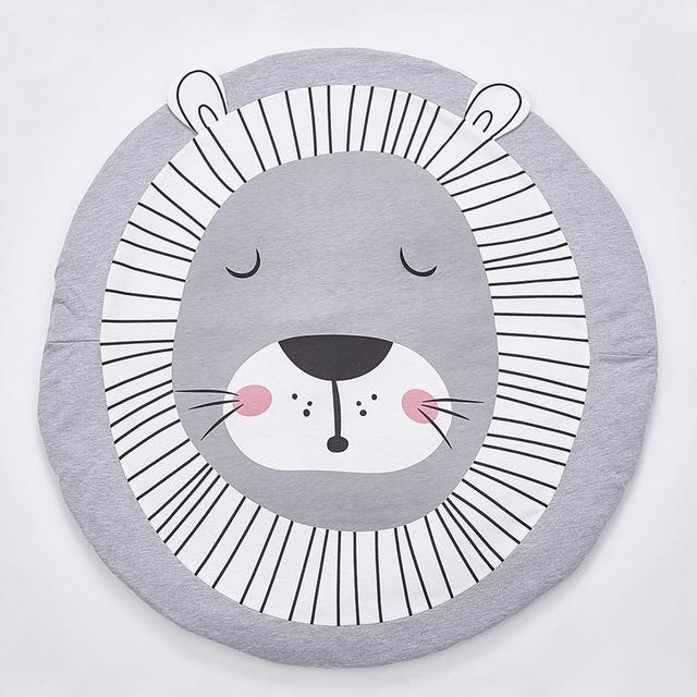 INS детские игровые коврики детский ползающий напольный коврик постельные принадлежности одеяло с кроликом хлопковый ковер декор комнаты