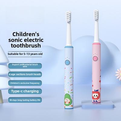 Детская электрическая зубная щетка DuPont Soft Bristle Toothbrush Электрическая зубная щетка Перезаряжаемая детская электрическая зубная щетка для детей от 3 до 12 лет