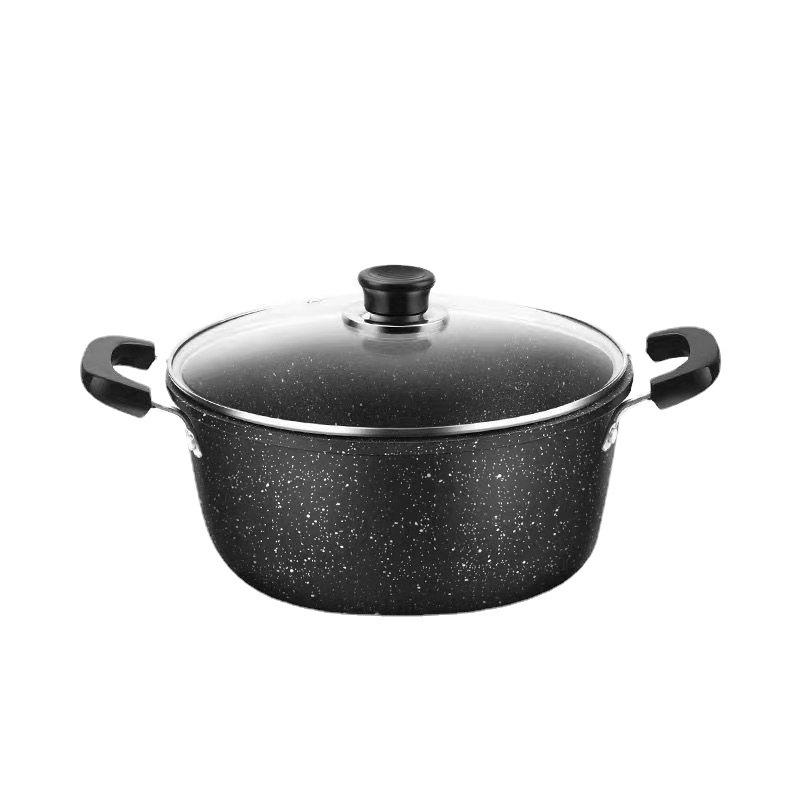 Maifan Stone Non-Stick Soup Pot, Large Capacity Double-Ear Design for Induction and Gas Stoves.