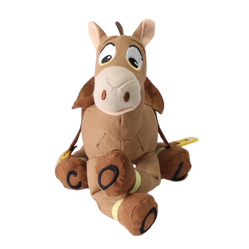 25cm Animation Toy Story Woody Sheriff Bath Red Heart Horse Ordinary Acousto-optic Plush Toy Sofa Pillow Birthday Gift