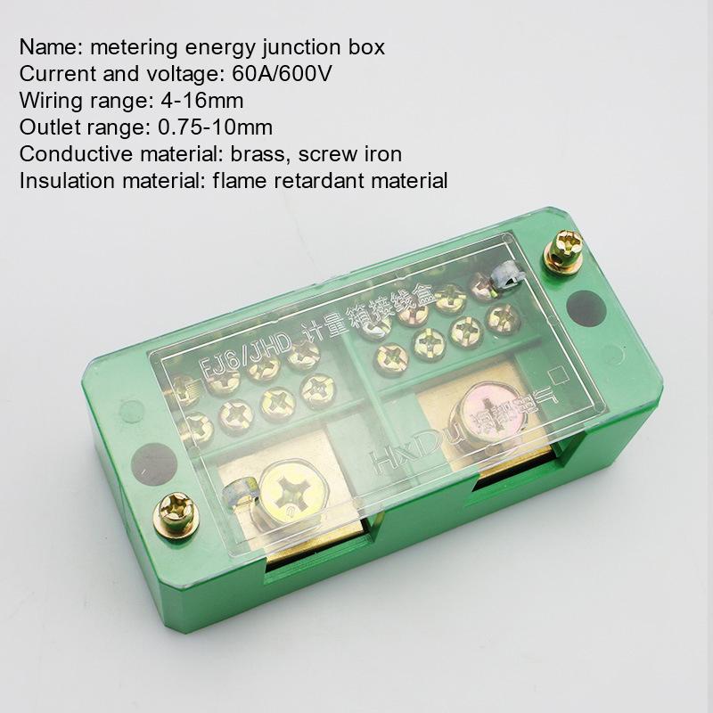 Wire Terminal Box Single Phase 2-In 8-Out Fj6/Jhd Wire Connector Terminal Block