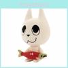 Kitty Cute Webfishing Plush Charming Cat With Fish In Mouth Design Animation