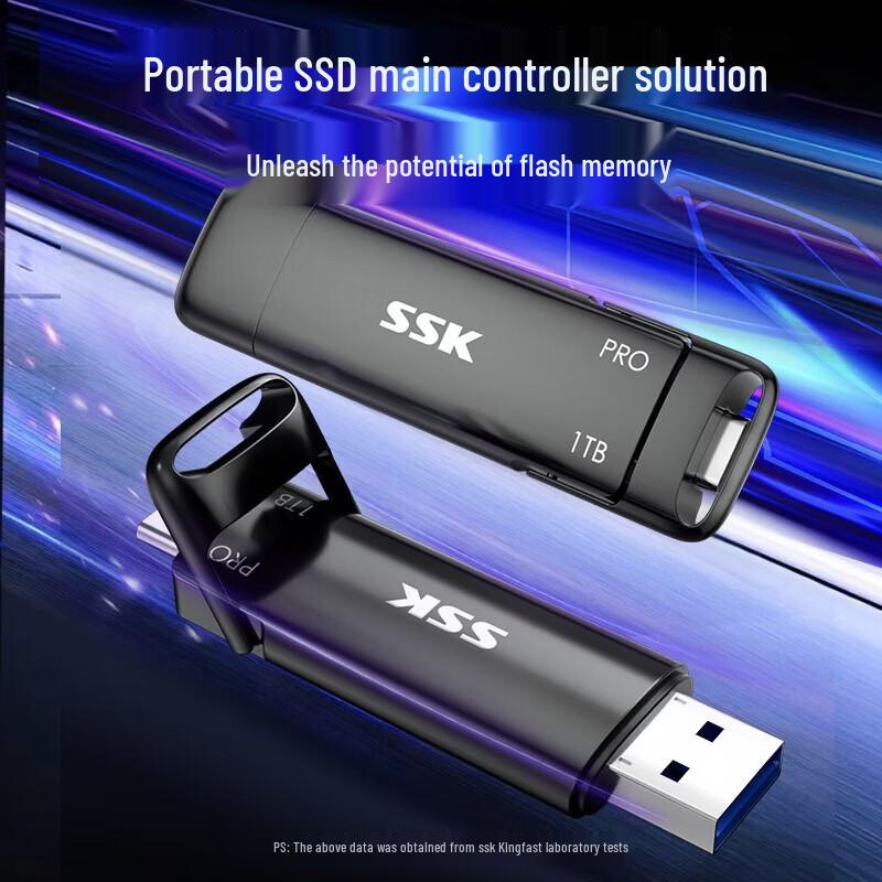 SSK SD301PRO Type-C Двойной интерфейс USB 3.2 Портативный SSD-накопитель