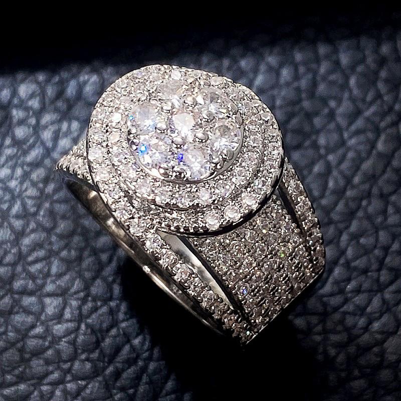 Кольца Huitan Bling Bling с кубическим цирконием для женщин, золотые/цветные, роскошные обручальные кольца, помолвочные кольца, ювелирные изделия