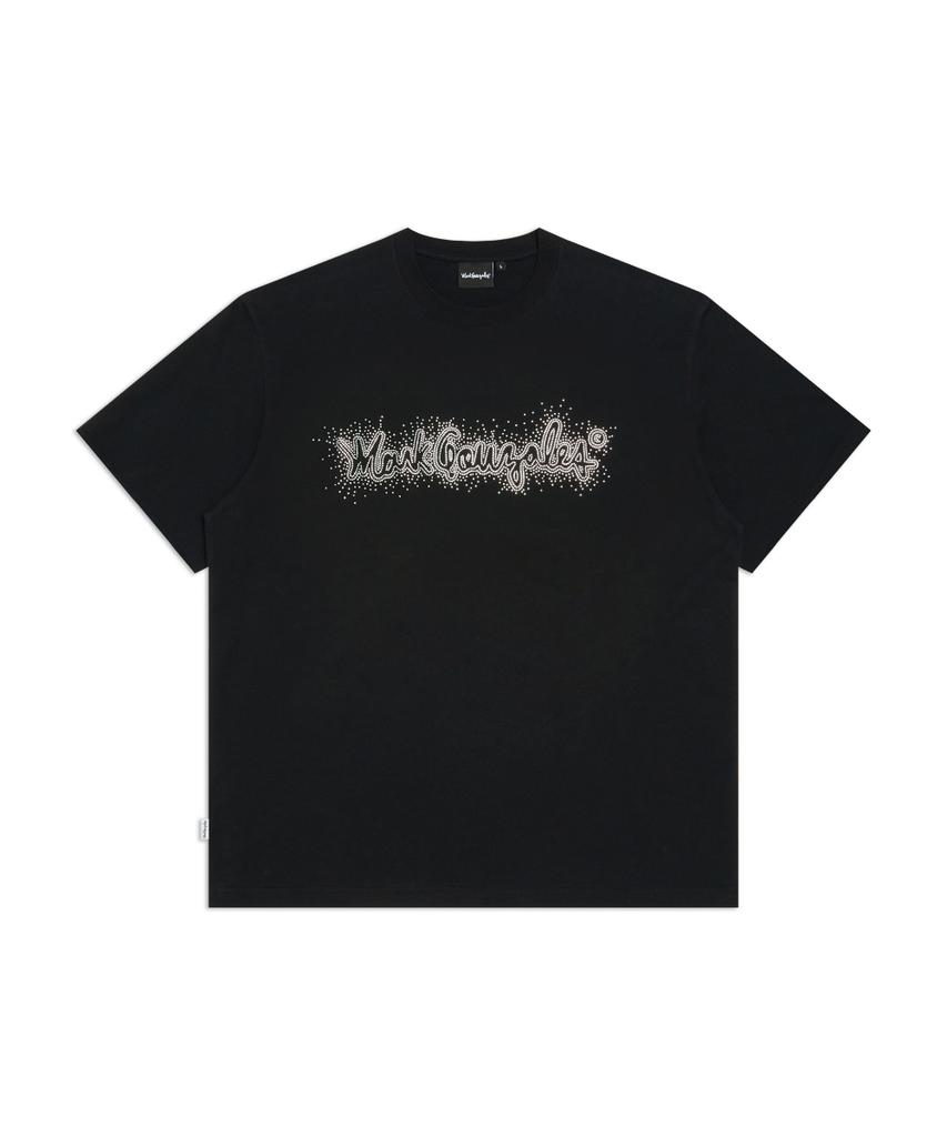 MARK GONZALES Hotfix Signed Logo Short Sleeve T-Shirt - Black