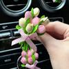 Освежитель воздуха для автомобиля Цветок тюльпана Автомобильный парфюм клипса Цветок вентиляционное отверстие Ароматерапия Запах Диффузор Автомобильные декоративные аксессуары