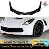 Комплект переднего сплиттера для Corvette C7 - Модифицированная четырехсекционная конструкция