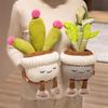 1Pc 30Cm Simulation Lifelike Sunflower Plush Toy Stuffed Ornament Potted Plants Rich Flowering Cactus Calla Lily Desktop Decor