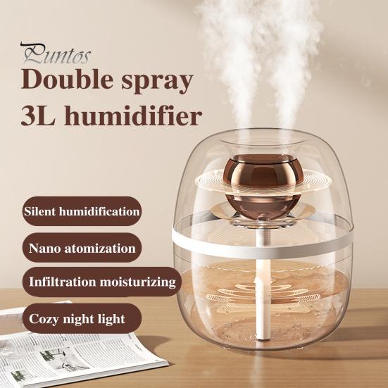 Увлажнитель воздуха 3 л тихий увлажнитель холодного тумана USB настольный увлажнитель воздуха масляный распылитель диффузор для спальни офиса путешествий