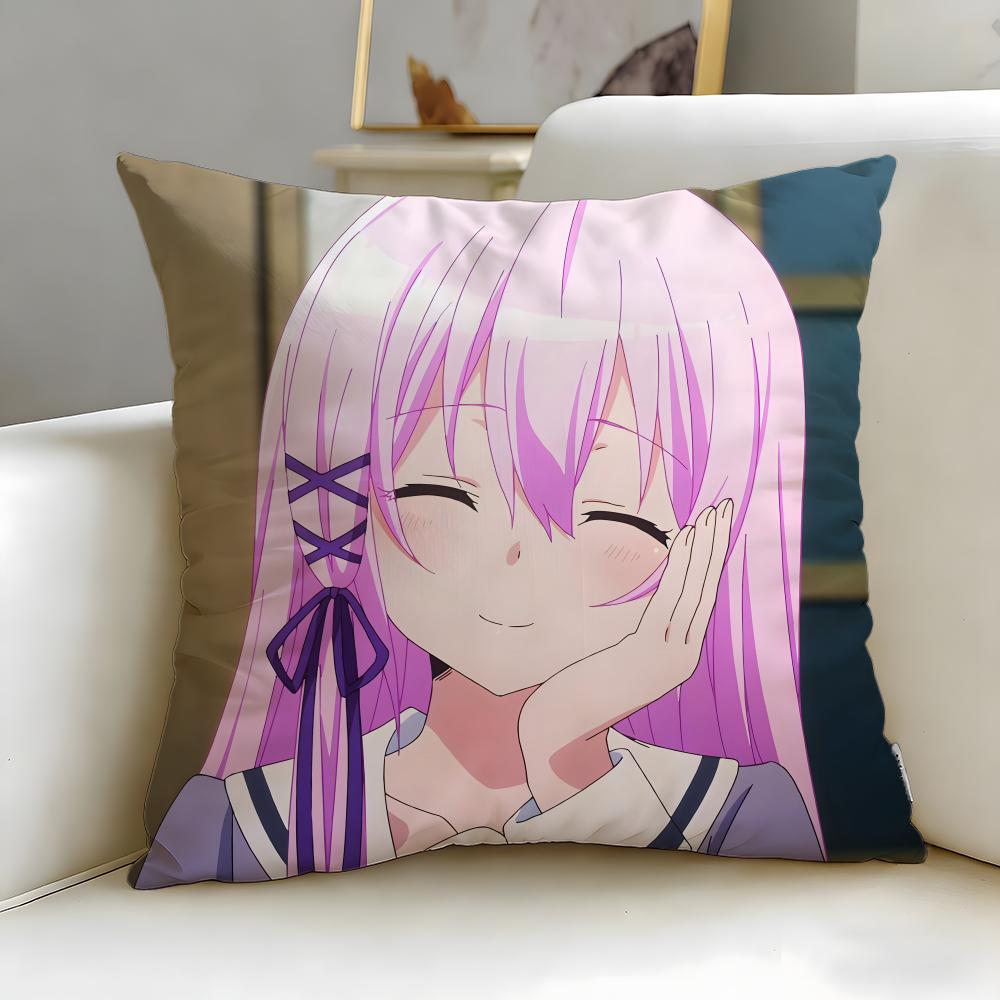 anime Engage Kiss Cushion Cover Soft EasyWash Pillow Case Versatile for Couch Bed Travel and Office