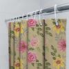 GAEFloral Print Набор штор для душа Водонепроницаемый декор для ванной Ткань для украшения дома Бежевый, Розовый Желтый цвета #806724319501