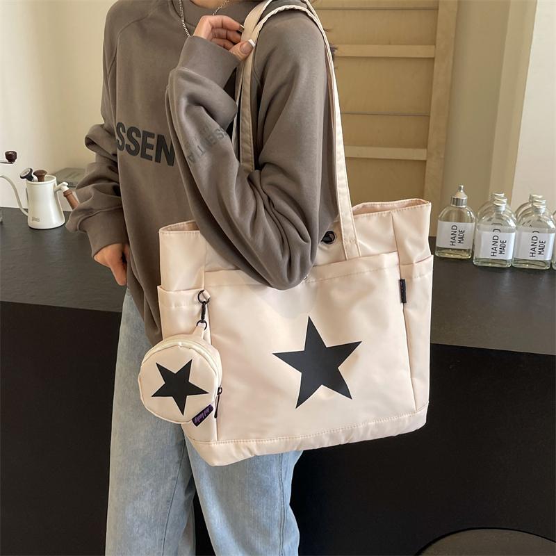 Звездная большая сумка, женская сумка, студенческая сумка на плечо, большая вместительная сумка для сообщений
