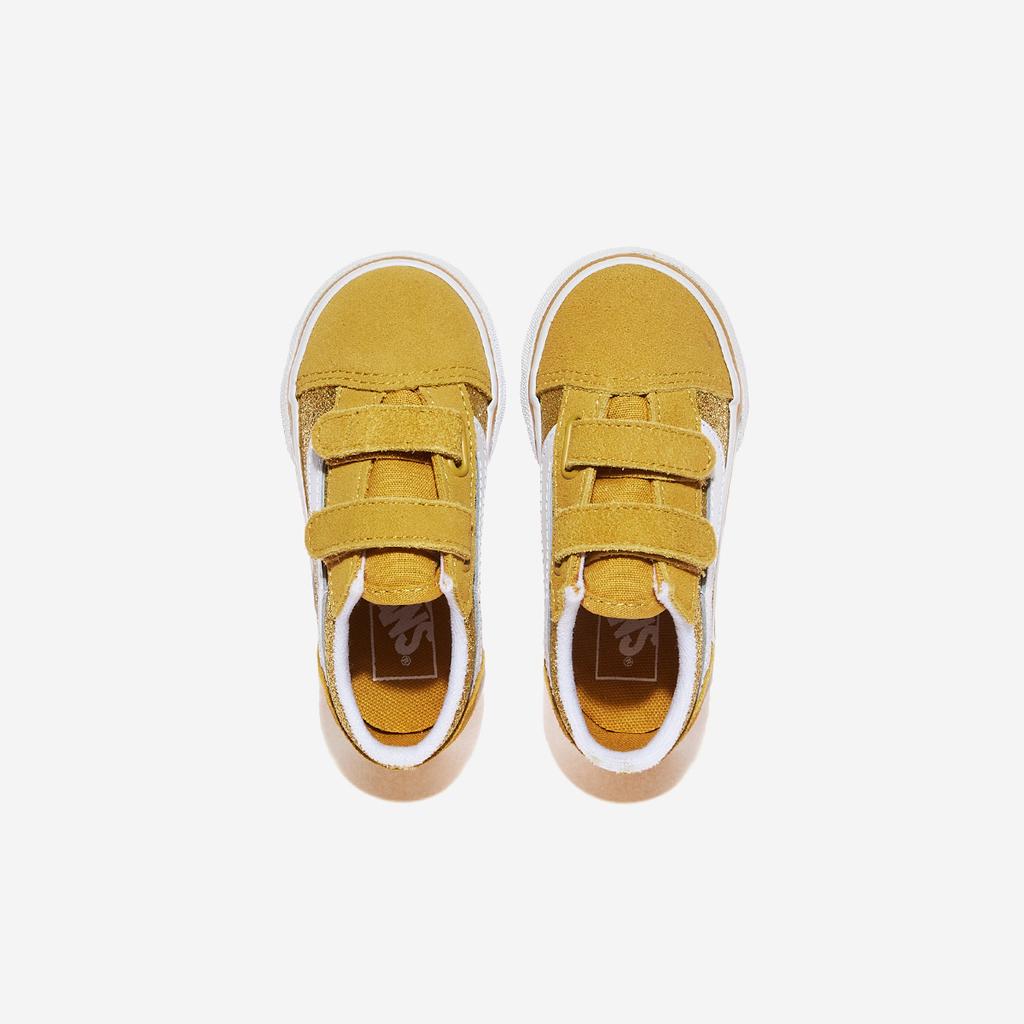 Vans Олдскульные липучки - Блестящее шампанское золото, VN000CPZDFC, 1010110156, Популярная корейская обувь