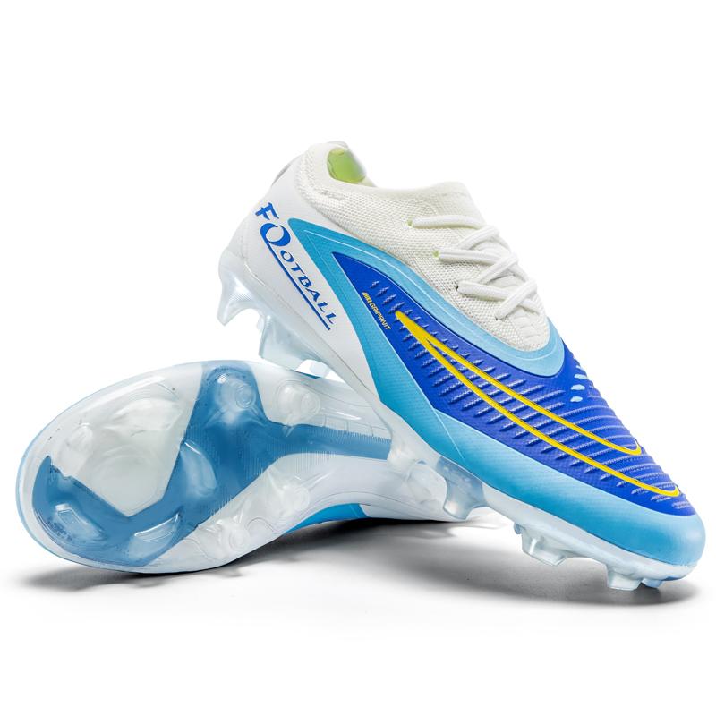 Super Star Fashion Mens Soccer Sneakers Unisex Professional Football Training Shoes Men Long Spikes Futsal Cleats chuteira campo