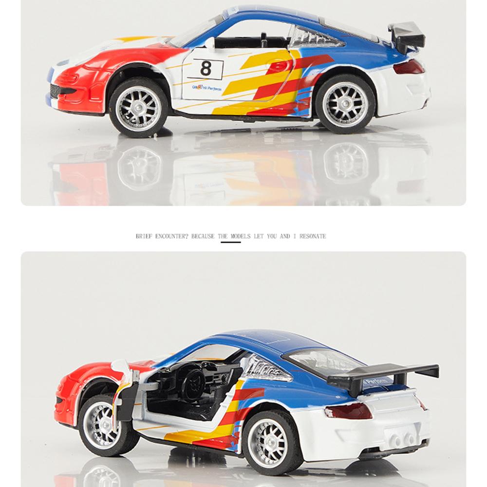 1/36 сплав 911 граффити черный гоночный автомобиль игрушка из сплава детская игрушка игрушка для мальчика игрушка для литья под давлением
