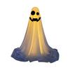Adjustable Height LED Lighted Ghost Decorations For Halloween Outdoor Indoor Party Haunted House With Windproof Water Base